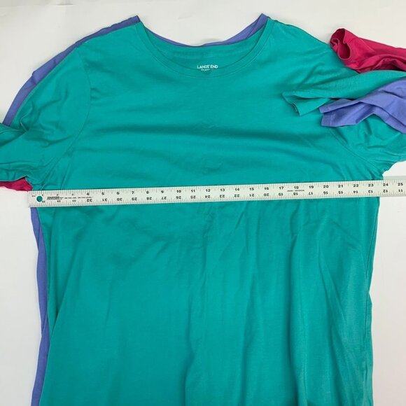 Land's End Women's Relaxed Supima Cotton (Lot of 3) Long Sleeve T-Shirt‎ SZ 1X - Picture 11 of 13